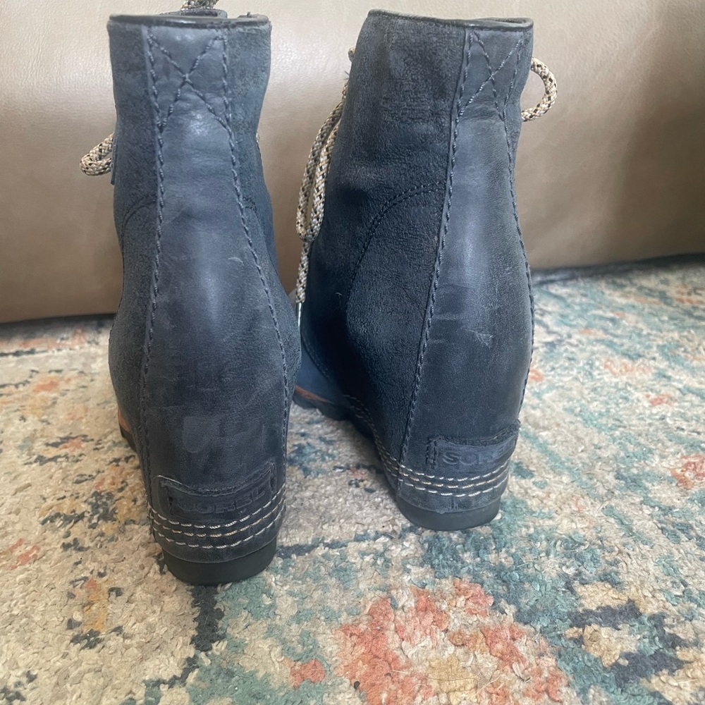 Sorel PDX Wedge Bootie - blue black - 9.5 - Picture 4 of 7